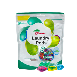 Lessives en dosettes 8-en-1 écologiques et puissantes, 20 unités, multi-nettoyage, enzymes végétales, protection des couleurs, pour machine à laver automatique - Product Image 1