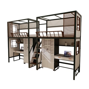 Kim loại hiện đại có thể điều chỉnh Loft giường tầng với kích thước đầy đủ khung có thể gập lại & thân thiện với môi cho phòng khách căn hộ khách sạn sử dụng - Product Image 6