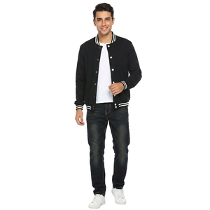 FINER THREADS Chaqueta Varsity de Invierno para Hombre, Estilo Universitario Retro, Logotipo Personalizado Bordado, Tejido Transpirable 100% Algodón para Exteriores - Product Image 1