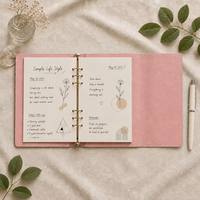 Carnet de voyage en cuir PU avec logo personnalisé, fermeture élastique de luxe, ornement métallique, cadeau d'affaires personnalisé