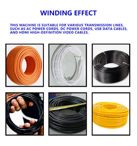 Equipo de bobinado de cuerda de fibra óptica completamente automático Medición de longitud Máquina de maquinaria de bobinado de bobina de cable eléctrico inteligente - Product Image 6