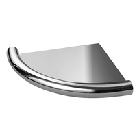 Barre d'appui 2-en-1 en acier inoxydable 304 avec étagère de rangement murale pour douche, étagère d'angle et organisateur de salle de bain