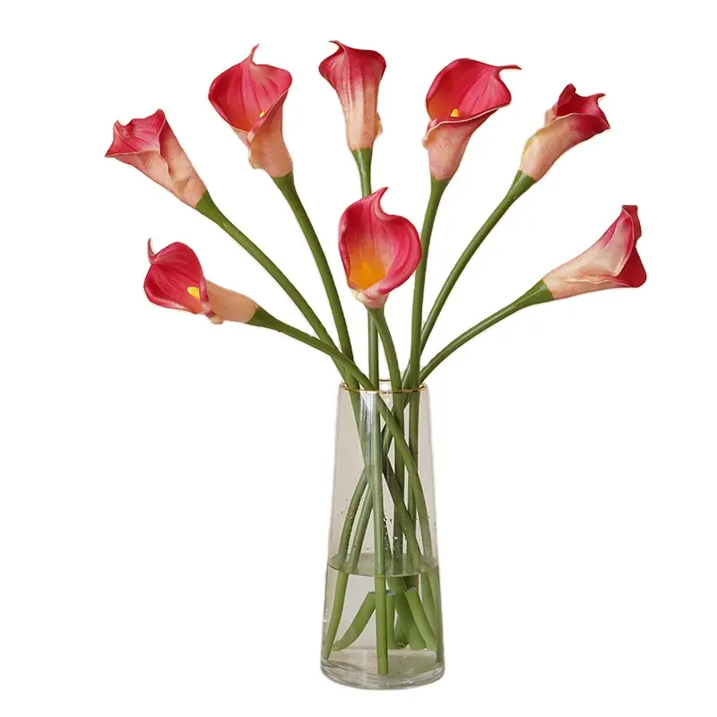 AF23025 yeni varış uzun saplı tek şube gerçek dokunmatik yapay PU gelinçiceği çiçekler düğün ev dekorasyon için