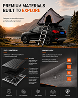Tente de toit pour voiture RAYCIN ABS, pour le camping familial en week-end, abri pour véhicule, tourisme en plein air