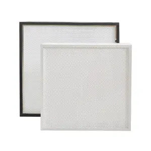 China Manufacturer Air Conditioner HVAC Panel Filter Metal Frame Mini Pleated H13 H14 HEPA Air Filter