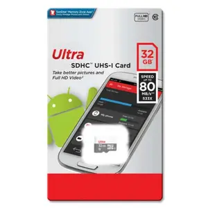 Kartu Tf Sandisk Ultra Tf A1 U1 16gb 32gb 64gb 128gb 256gb, kartu memori 100 mb/s untuk semua ponsel kamera
