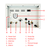 Chaudière murale combinée à gaz à double circuit avec échangeur de chaleur à plaques, haute efficacité, faible bruit, pour chauffage de villa, usine du Guangdong