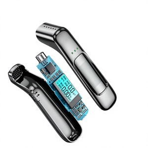 Alcootest portable haute précision pour la conduite en état d'ébriété, capteur à pile à combustible, batterie au lithium, matériau PC noir - Product Image 1
