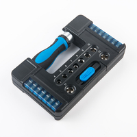 Ensemble de 37 outils multifonctionnels pour la maison, douilles CR-V, tournevis à cliquet de précision, embouts de tournevis