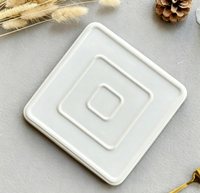 Assiette de service carrée en céramique blanche de style nordique minimaliste, personnalisable avec logo, en porcelaine, pour pizza, salade, steak, pour la maison, l'hôtel, le restaurant
