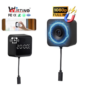 Wistino 1080P 2 Trong 1 Đồng Hồ Từ Tính Giám Sát Máy Ảnh Tầm Nhìn Ban Đêm Đầy Đủ Màu Sắc Phát Hiện Chuyển Động Báo Động Tuya Wifi <span class=keywords><strong>Mini</strong></span> Máy Ảnh - Product Image 1