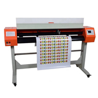 Mini cortador láser automático de vinilo de 1730mm, cortador de plotter con contorno de ojo láser y hoja rollo a rollo, plotter de corte de vinilo