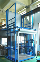 Plateforme élévatrice de marchandises à prix d'usine, élévateur de fret hydraulique électrique 3000 kg, monte-charge à rail de guidage pour escalier