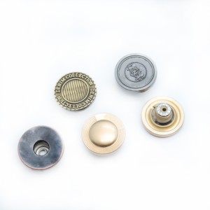 Grs jeans nút biểu tượng tùy chỉnh đồng & kẽm hợp kim kim loại nút denim áo khoác nấm vàng nút cho quần jean thiết kế <span class=keywords><strong>logo</strong></span> riêng của bạn - Product Image 1