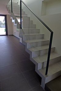 Lan can kính nhiều màu thời trang đính kèm nhôm thiết kế mới nhất lan can kính cho căn hộ ban công thép không gỉ - Product Image 3