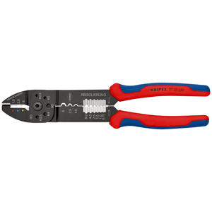 Pince à sertir KNIPEX 97 32 240 avec poignées multi-composants, laquées noires, 240 mm - Product Image 1