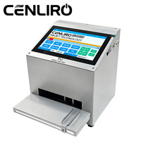 Imprimante jet d'encre intelligente à écran tactile de bureau pour le codage de logos et de codes sur bouteilles, pour l'impression de dates de péremption et de lots