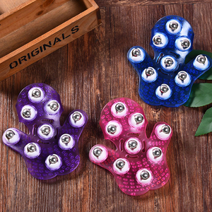 <strong>Ball</strong> <strong>Bearing</strong> <strong>Massage</strong> <strong>Gloves</strong> Palm Massager with 9 Steel Rolling <strong>Balls</strong> Handheld Cellulite Massager <strong>Gloves</strong> for Sale - Product Image 2