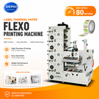 Machine d'impression flexo thermique d'étiquettes adhésives Web étroites de 320mm