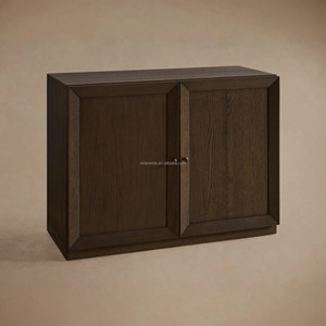 Consola de <span class=keywords><strong>TV</strong></span> Moderna y Compacta, Mueble para <span class=keywords><strong>TV</strong></span> de 2 Puertas <span class=keywords><strong>en</strong></span> Roble Natural Claro, Mueble de Almacenamiento Minimalista de Lujo para Apartamento - Product Image 4