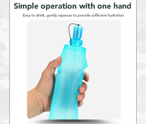 Bouteille d'eau pliable écologique, gourde souple pliable pour boire directement - Product Image 4