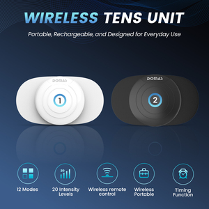 Portátil <span class=keywords><strong>2</strong></span> en 1 Bluetooth remoto 12 modos 20 niveles intensidad <span class=keywords><strong>Tens</strong></span> Ems masaje cuello masajeador Dispositivo de fisioterapia - Product Image 3