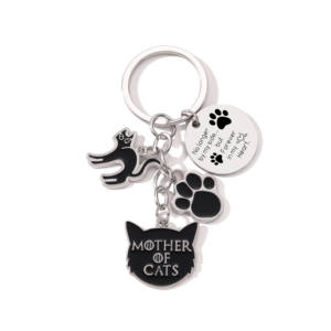 Encantador Llavero Conmemorativo Eterno 'Whisper' <span class=keywords><strong>para</strong></span> Gatos, Creativo, Plateado y Negro, Colgante <span class=keywords><strong>para</strong></span> Bolso, Regalo <span class=keywords><strong>de</strong></span> Recuerdo <span class=keywords><strong>para</strong></span> Amantes <span class=keywords><strong>de</strong></span> los Gatos - Product Image 4