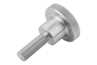 Vis à molette moletée en acier inoxydable KIPP K0140 DIN464, finition brillante, réglage rapide sans outil