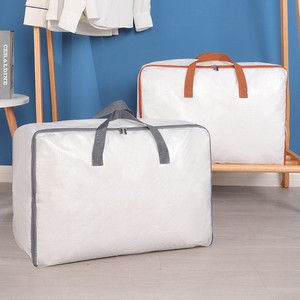 Clothing Organizer Quilt Bag <b>Large</b> Capacity Portable Storage Bag For Trip And Moving Durable Rectangle Design - Product Image 1
