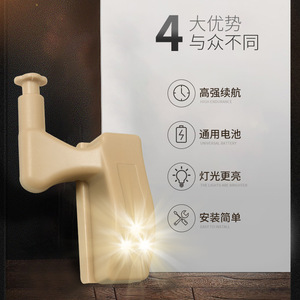 Multi Functional Led Hinge Light Cabinet Wardrobe <b>Door</b> Lighting Induction <b>Sensor</b> Surface Mounted Matte Finish Down Light 25000 - Product Image 4