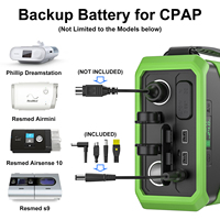 Batteries externes LifePo4 96000 mAh pour l'extérieur, compatibles avec la charge par panneau solaire, avec sortie DC 12V 24V 10W sans fil pour pompes à air/CPAP/ordinateurs portables