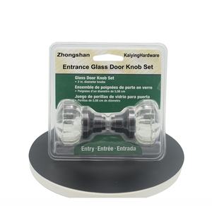 Set di serratura da infilare per interni con chiave <span class=keywords><strong>Vintage</strong></span> con pomello in vetro In acciaio si adatta da 1 3/8 a 1 3/4. Porte interne per pomello porta in vetro - Product Image 6