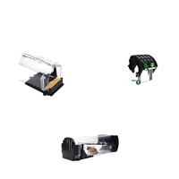 Piège à souris écologique et humain à ressort à fermeture automatique pour une utilisation en intérieur/extérieur toute l'année dans la cuisine, le bureau, la salle de bain