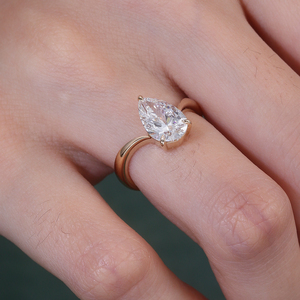 custom 2.08carat Lab <b>diamond</b> engagement <b>ring</b> real 18k gold fine Twisted design <b>ring</b> for women provence wedding promise <b>rings</b> - Product Image 3