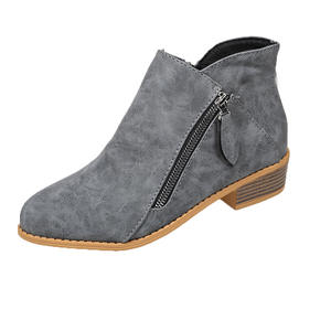 <span class=keywords><strong>Botas</strong></span> de Mujer para Invierno, Punta Puntiaguda, Cierre Lateral con Cremallera, Tacón Bajo, <span class=keywords><strong>Botas</strong></span> Cortas, Nuevo Modelo, Talla Grande, Tacón Grueso, En Existencia - Product Image 6