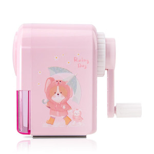 Sacapuntas automático Deli 0641A rosa con función de alimentación automática para uso escolar - Product Image 2
