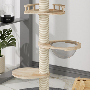 2025 fabrika özel tasarlanmış kapalı süper uzun kedi tırmalama sütunu kedi tırmanma ve oyun - Product Image 4
