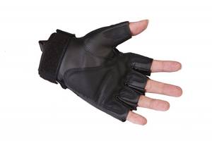 Cómodos guantes de protección de seguridad de medio dedo para caza Poliéster Poliuretano Nylon Uso de verano Unisex - Product Image 3