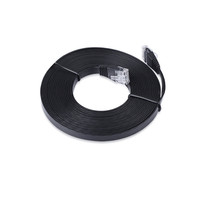 Patch Jaringan Ethernet UTP Flat Cat5 Cat5e Cat6 Cat6A Kabel Lan