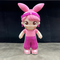 AERO grosir disesuaikan berjalan tiup gadis maskot acara balon profesional maskot cocok untuk iklan