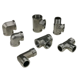 מרפק יצוק מפלדת אל-חלד DN25-DN100 מחומר 316L מתאים לתרחישי מכונות וציוד תעשייתיים - Product Image 1