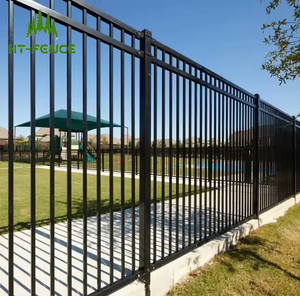 HT-FENCE thiết kế hiện đại rèn sắt hàng rào rèn sắt cổng trang trí hàng rào - Product Image 5