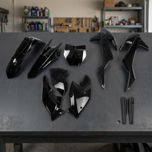 Kit di plastica completa nera per KTM SX 125 2016-2018 accessori per moto - Product Image 3