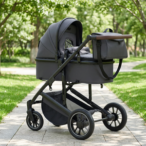 Poussette Bébé Tout-Terrain Amortissante Réversible <span class=keywords><strong>en</strong></span> Aluminium Légère 3-<span class=keywords><strong>en</strong></span>-<span class=keywords><strong>1</strong></span> pour Voyage - Product Image 3