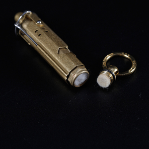 Jifeng JF-027 cổ điển phong cách retro bền Brass kim loại Thuốc lá nhẹ hơn với vòng chìa khóa xách tay & bơm lại cho cắm trại sử dụng - Product Image 3