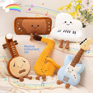 Coussins décoratifs Style et Goût, Poupées mignonnes, Ensemble d'instruments de musique de niche, Jouets en peluche, Décorations de table, Cadeaux pour enfants - Product Image 2