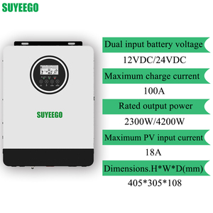 SUYEEGO All-in-one Dual <b>Battery</b> <b>12v</b> 24v 2300w 4200w Input 220v 230v Off Grid for Lithium <b>Battery</b> - Product Image 2