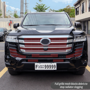 Grille <span class=keywords><strong>de</strong></span> protection anti-insectes LC300 2022-2025, protection <span class=keywords><strong>de</strong></span> radiateur, écran anti-insectes, kit complet sans perçage pour Toyota Land Cruiser - Product Image 5