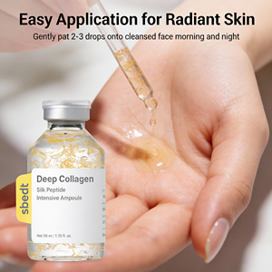 Ampola de Peptídeos de Colágeno de Seda 30ml para Hidratação, Firmeza, Clareamento e Rejuvenescimento Facial Masculino - Product Image 4