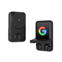 3'ü 1 Arada 7600mAh Manyetik Kablosuz Powerbank PD22.5W QC18W LED Özel Logolu Hızlı Telefon Şarj Cihazı ve iPhone Saatleri için TWS Kulaklıklar